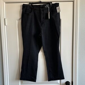 Good American Charcoal Kick Flare Jeans